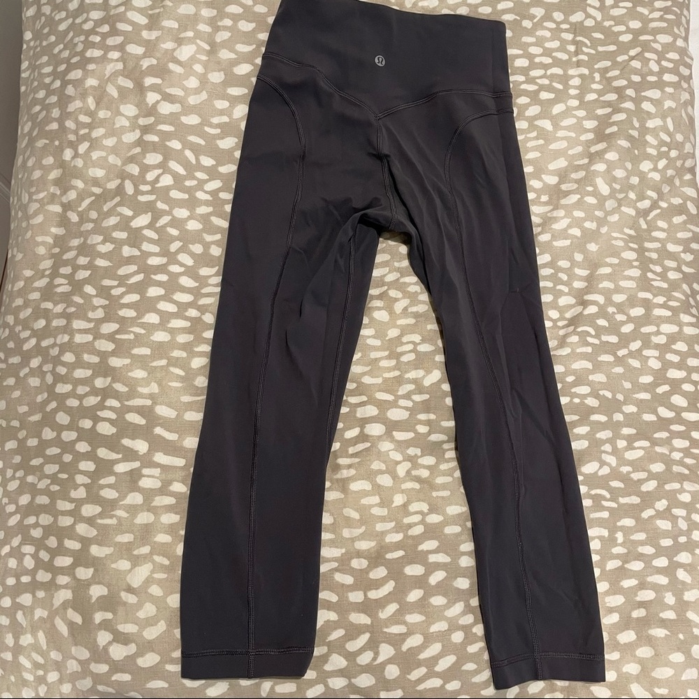 Lululemon Cropped Gray Leggings